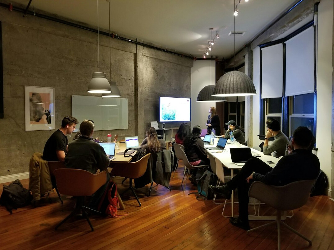 team brainstorming session