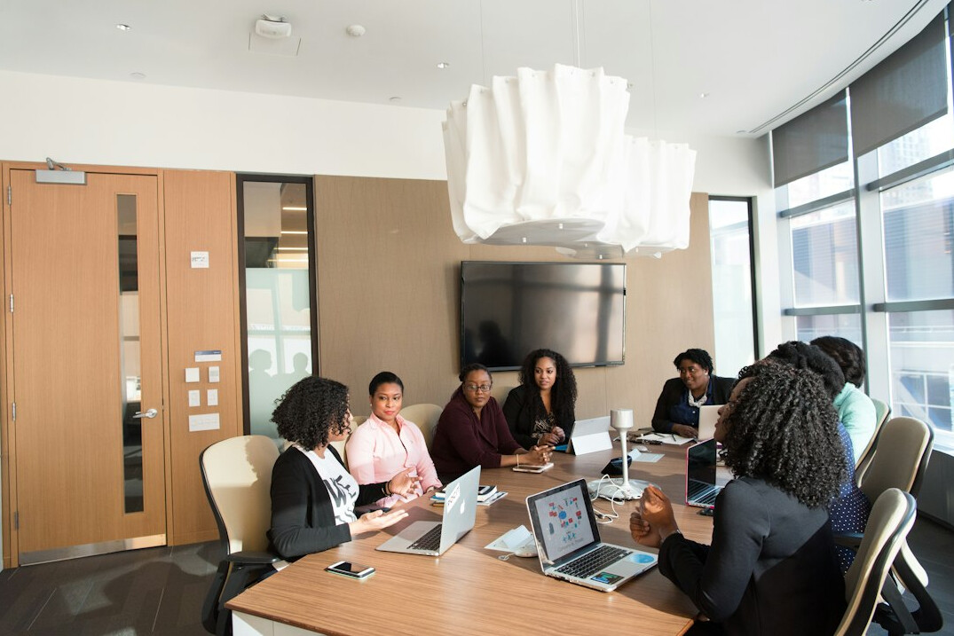 business team meeting clients