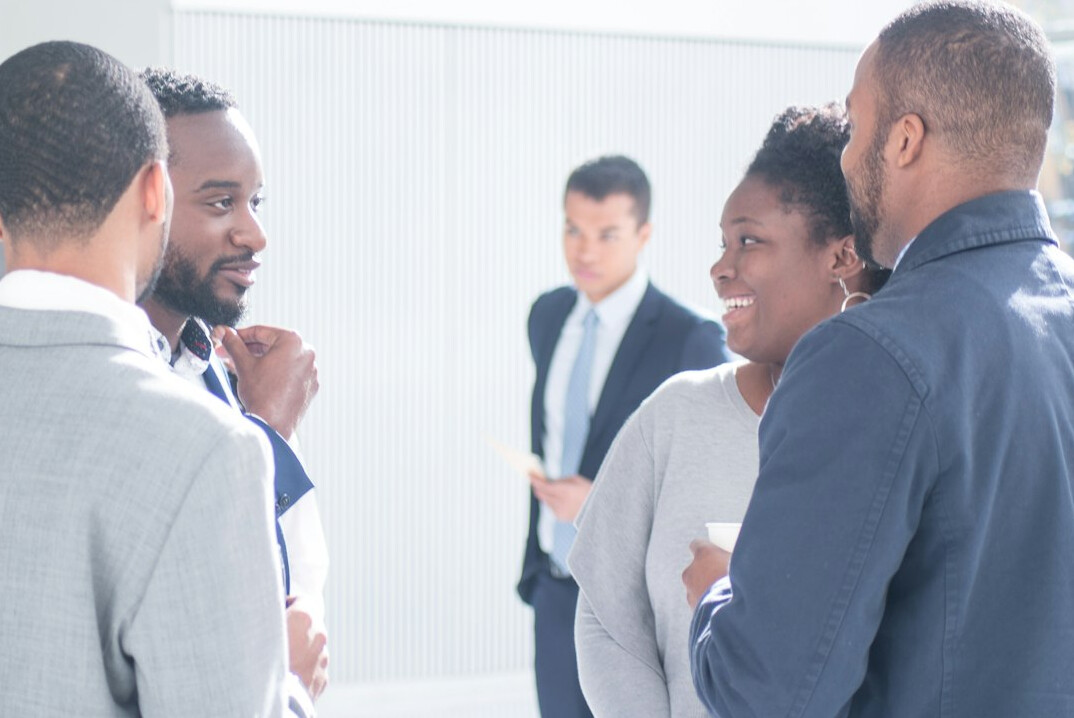 diverse business team success